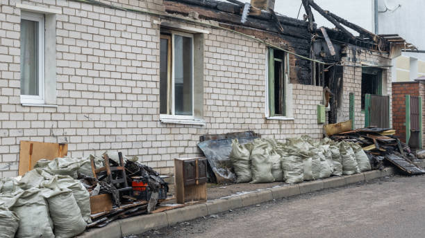 Professional Emergency Fire Cleanup technician working in Milford Square, PA
